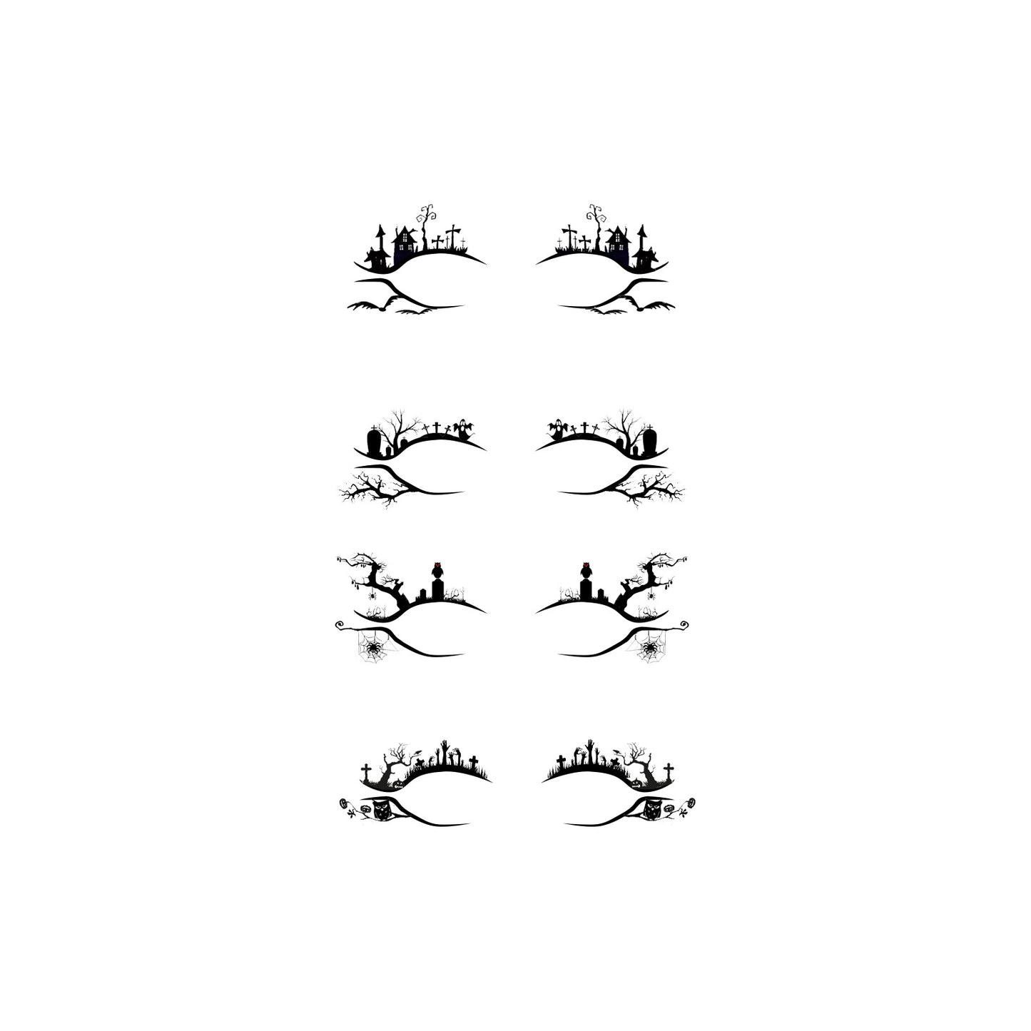EELHOE Halloween Eyeliner Stick Scary Fashion Party Makeup Kit Bat Spider Decorative Eyeliner Eyeshadow Stick