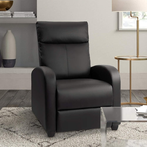 PU Leather Recliner Chair For Home Theater Ergonomic Build