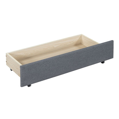 Upholstered Daybed with 2 Storage Drawers Sofa Bed Frame, Linen Fabric