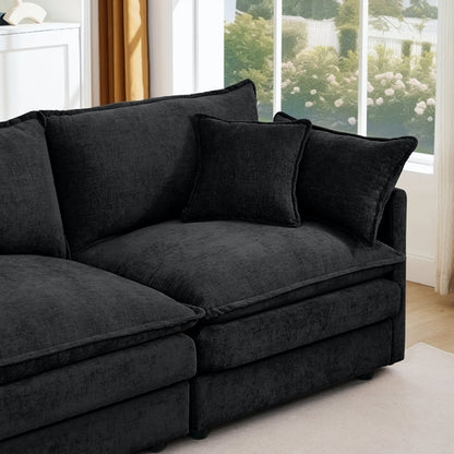 Modular Sectional Sofa, 102 Inch L Shaped Couch Set For Living Room,