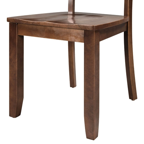 3-Piece Wood Drop Leaf Breakfast Nook Dining Table Set with 2 X-back