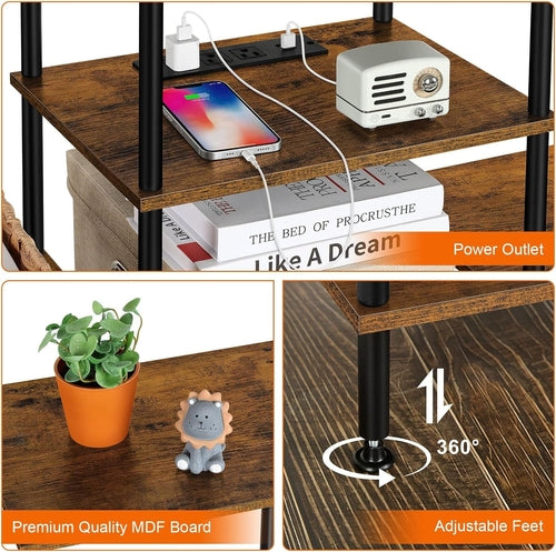 Small TV Stand for Living Room up to 50 Inch Farmhouse TV Media