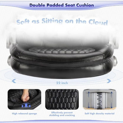Ergonomic High Back Leather Office Chair For Home Use