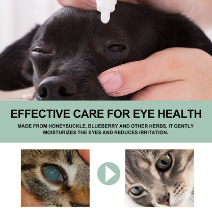 Yegbong Eye Drops For Cats And Dogs, Pet Eye Clean Eye Care Drops For Tear Stains And Dirt