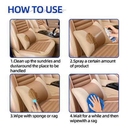 Fabric Cleaning Spray, Car Cleaner Interior Ceiling Fabric Flannelette Seat Decontamination Cleaner