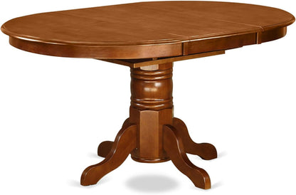 Oval Dining Table 42x60 Inch Butterfly Leaf Finish