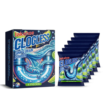 Pipe Dredging Powder, Kitchen Toilet Sewer Pipe Dissolving Odor Oil Blocking Cleaning Powder