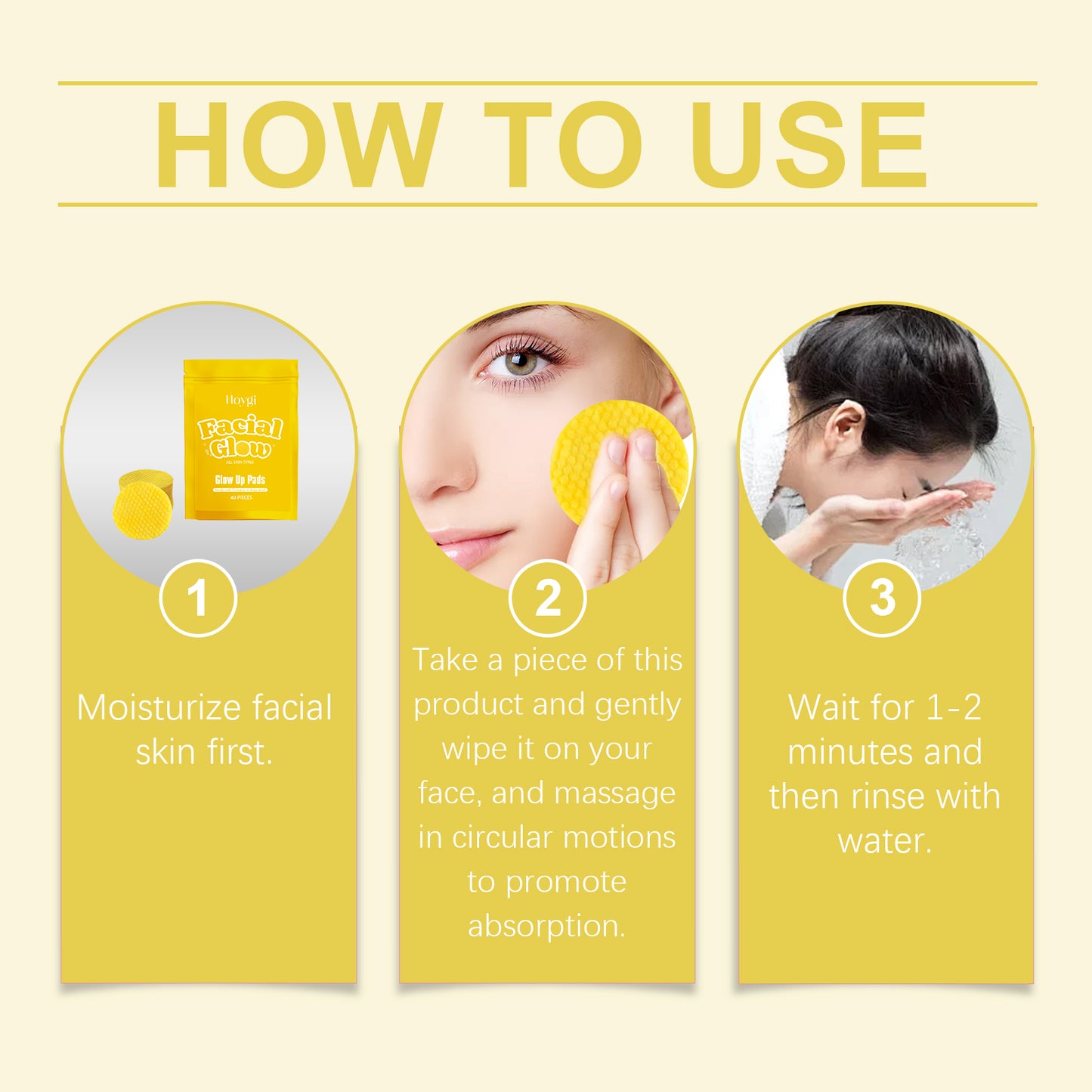 Turmeric Cleansing Pad Gently Cleanses Facial Skin, Improves Dull Skin, Cleanses, Soothes And Nourishes