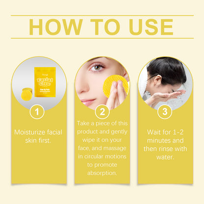 Turmeric Cleansing Pad Gently Cleanses Facial Skin, Improves Dull Skin, Cleanses, Soothes And Nourishes