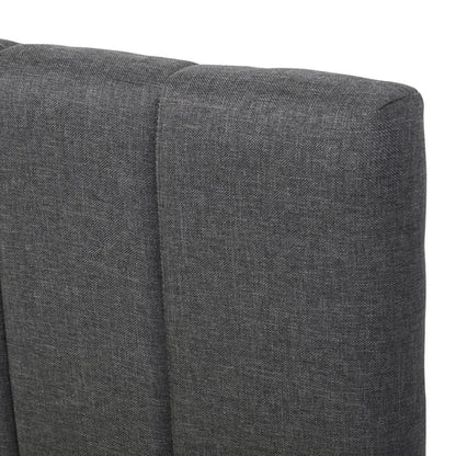 Upholstered Platform Bed with Trundle and 3 Drawers, Linen Fabric