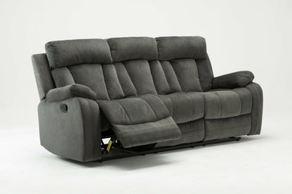 120inches Modern Grey Fabric Sofa Set