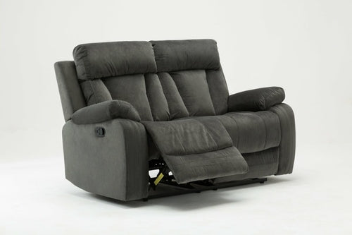 120inches Modern Grey Fabric Sofa Set