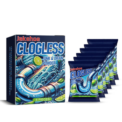 Pipe Dredging Powder, Kitchen Toilet Sewer Pipe Dissolving Odor Oil Blocking Cleaning Powder
