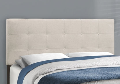 64.25inches x 85.25inches x 45inches Grey Linen - Queen Size Bed