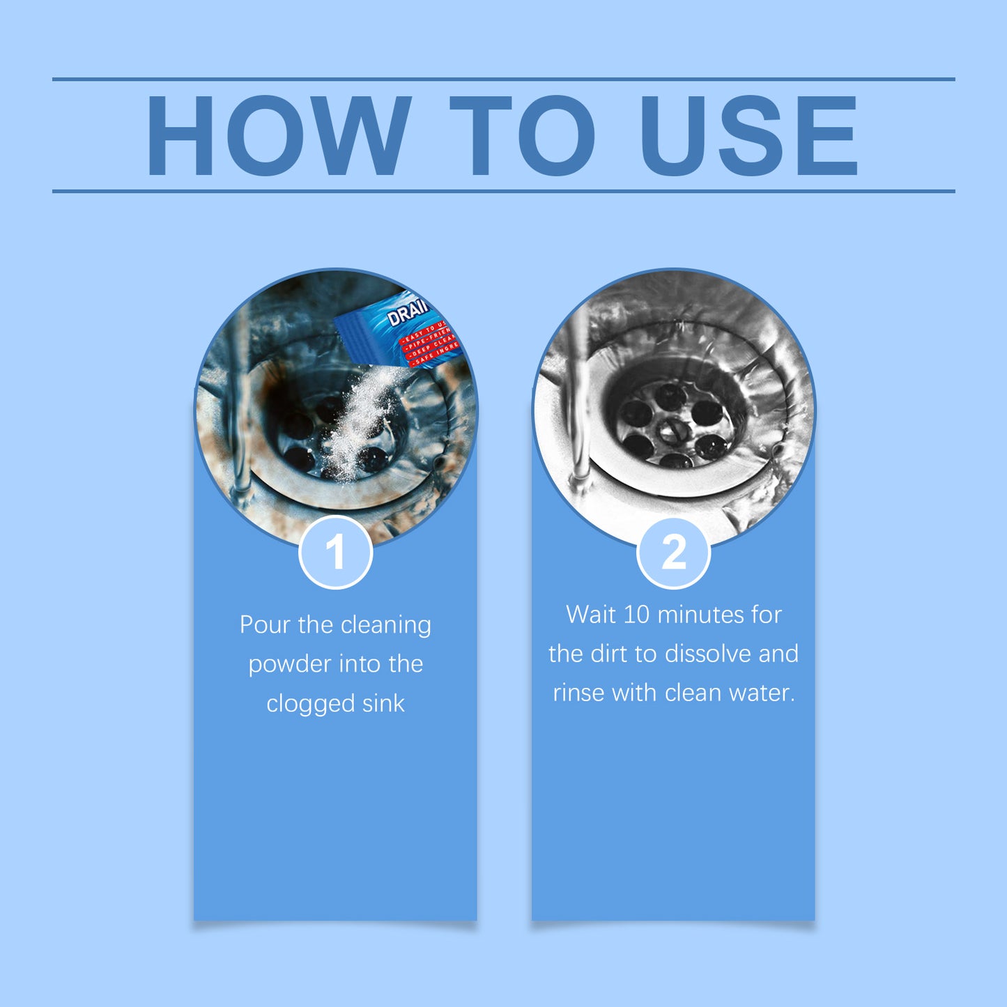 Drain Dredge Cleaning Powder Kitchen Bathroom Sewer Pipe Clean Decontamination Leave Fragrance Clean