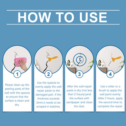 Wall Repair Paste To Cover Stains Wall Cleaning Wall Paint Off Moisture Proof Crack Repair Agent