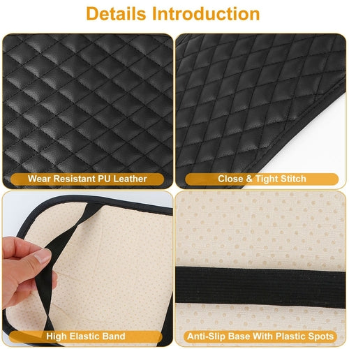 1Pc Car Armrest Pad Cover PU Leather Auto Center Console Seat Box