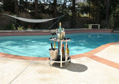18.75inches x 19inches x 22inches Chrome Round  End Table