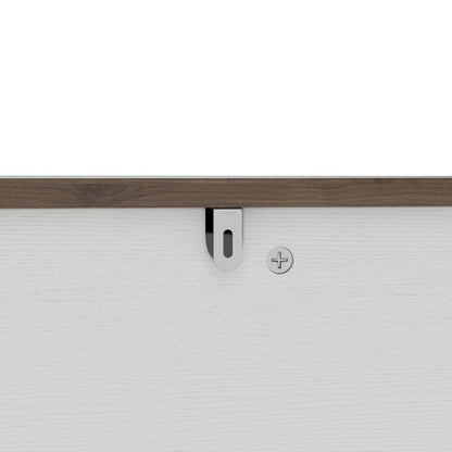 44.6" Corner Dog Crate Furniture with Fluted Drawer – MDF Wooden Dog