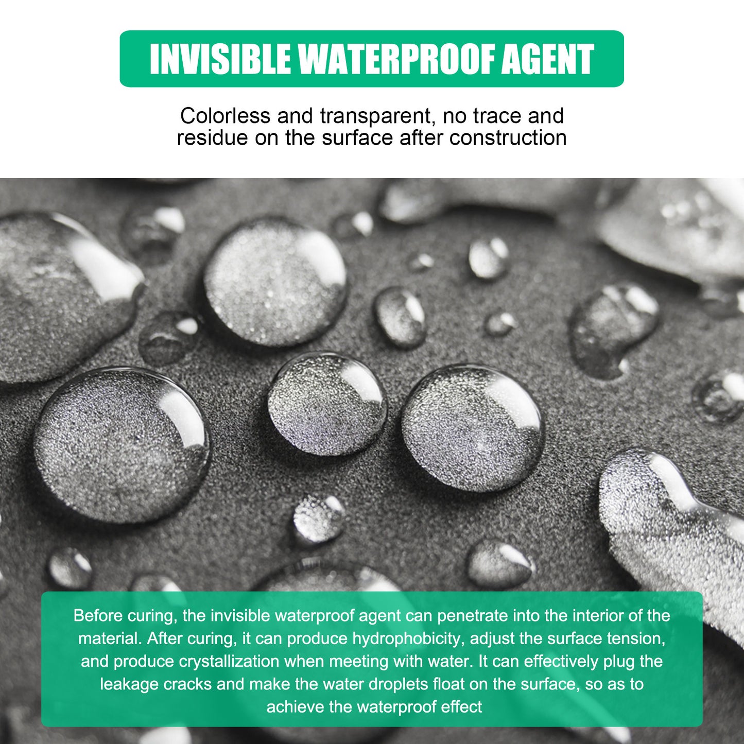 Jaysuing Waterproof Glue, Permeable Waterproof And Moisture-Proof Invisible Adhesive Toilet Tile Exterior Wall Roof Leak Repair Agent