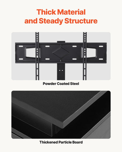 60" TV Stand With Mount For Up To 75 In TVs, Entertainment Center With