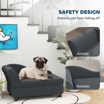 Pet Sofa Bed Couch with Storage, Pet Sofa for Cats and Small Dogs,