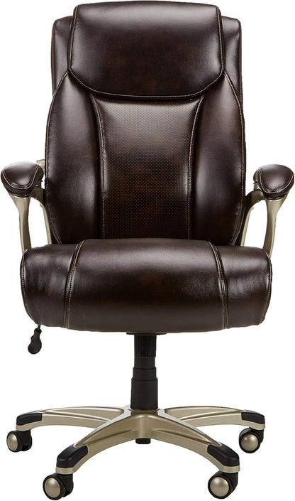 Big Tall Executive Office Chair With Lumbar Support Brown