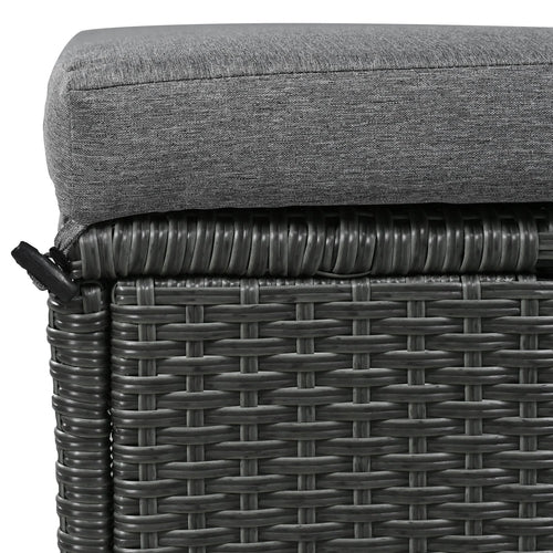5-Piece Outdoor Patio Rattan Sofa Set, Sectional PE Wicker L-Shaped