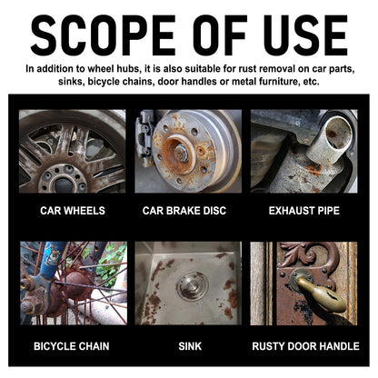 Wheel Rust Removal Spray, Automobile Tire Wheel Rust Cleaning Rust Removal Renovation Decontamination Brightener