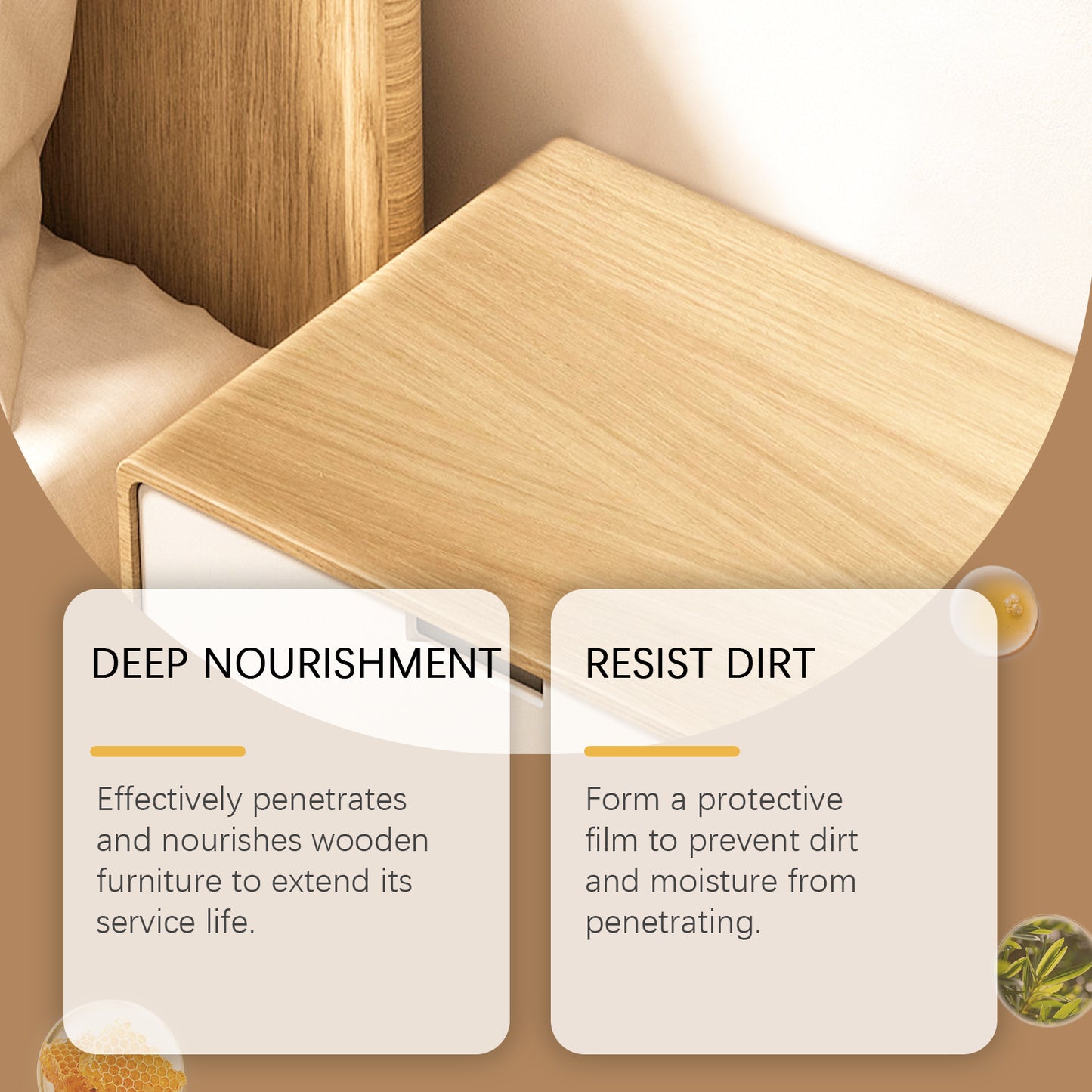 Furniture Care Beeswax Indoor Wood Table And Chair Furniture Shine Polishing Care Multi-Purpose Maintenance Wax