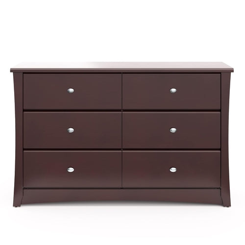Crescent 6 Drawer Dresser Espresso GREENGUARD Gold
