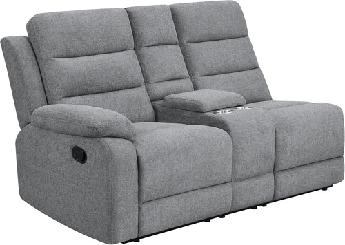 David 3-Piece Motion Sectional Sofa In Smoke Manual Reclining