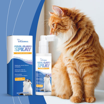 Cat Anal Gland Odor Removal Spray, Fresh Odor Removal After Cleaning Spray For Cats