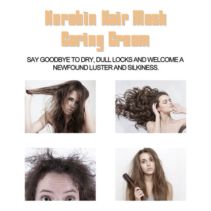 Keratin Hair Mask Nourishes Hair, Repairs Dry And Irritated Hair, Moisturizes And Hydrates Hair Mask