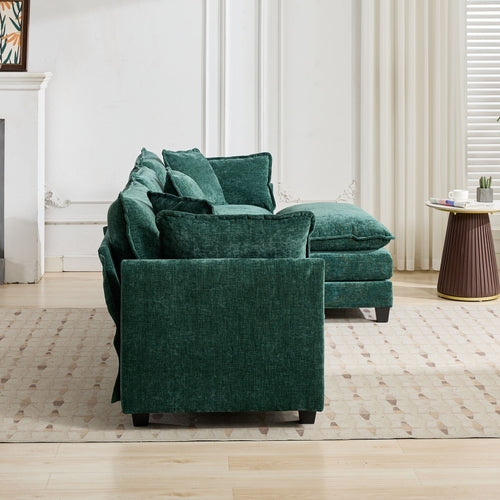 Cloud Sofa Modern Sectional Couch, Comfy Double Layer Upholstered Seat