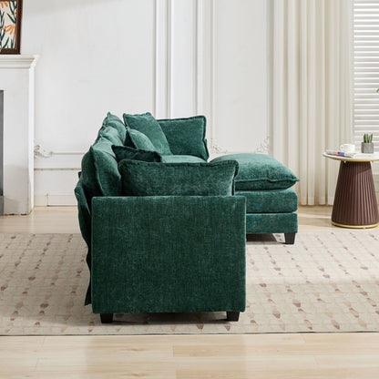 Cloud Sofa Modern Sectional Couch, Comfy Double Layer Upholstered Seat