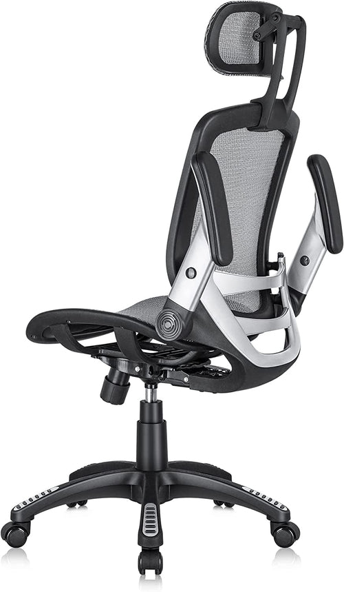 Ergonomic Adjustable High Back Mesh Office Chair Grey