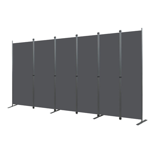 Folding Privacy Screen Room Divider, Heavy-Duty Metal Frame &