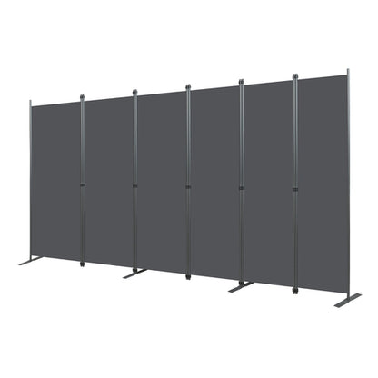 Folding Privacy Screen Room Divider, Heavy-Duty Metal Frame &