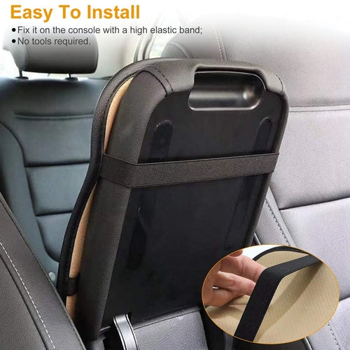 1Pc Car Armrest Pad Cover PU Leather Auto Center Console Seat Box