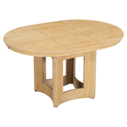 Farmhouse Extendable Round Dining Table Set for 4, 5-Piece Kitchen
