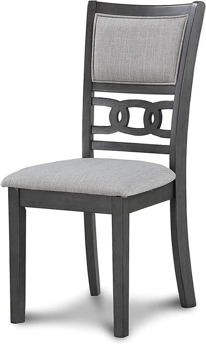 Gray 5 Piece Dining Table Set With 4 Chairs For Kitchen