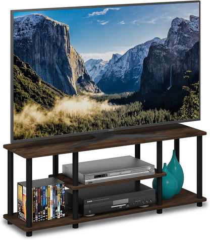Turn-N-Tube 3-Tier TV Stand 50-Inch TVs No Tools Assembly Columbia