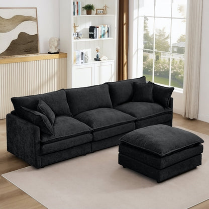 Modular Sectional Sofa, 102 Inch L Shaped Couch Set For Living Room,