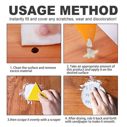 Wood Caulk Wood Furniture Floor Repair Paste Desk Cabinet Scratch Repair