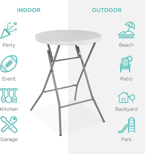 Bar Height Folding Table for Indoor/Outdoor Use