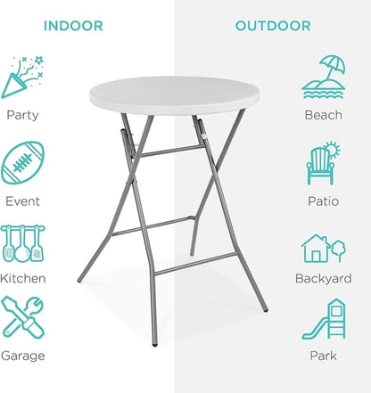 Bar Height Folding Table for Indoor/Outdoor Use