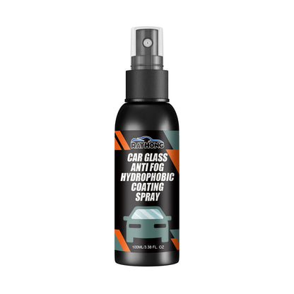 Car Glass-Anti Fog Hydrophobic Coating Spray, Rearview Mirror Windshield Cleaner Stains Hydrophobic Water Spray Antifogging Agent