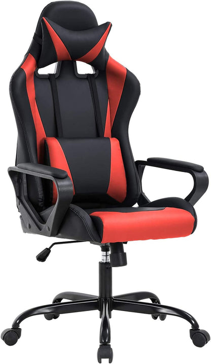 Gaming Chair With Ergonomic Adjustable Lumbar Support