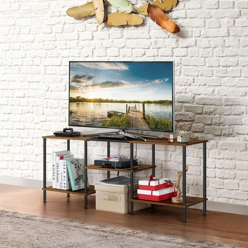 Small TV Stand for Living Room up to 50 Inch Farmhouse TV Media